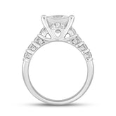 LADIES RING 2 1/2CT ROUND/PRINCESS DIAMOND 14K WHITE GOLD (CENTER STONE PRINCESS DIAMOND 2CT )